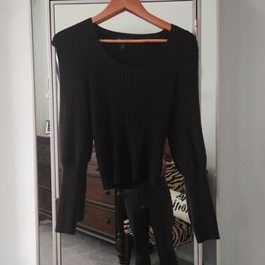 Express black sweater xs